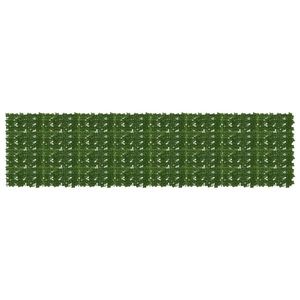 vidaXL Ecran de balcon cu frunze Verde 400 x 100 cm imagine