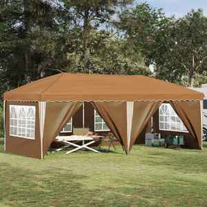 vidaXL Cort de Petrecere Pop-up 575 x 288 x 245 cm Bej imagine