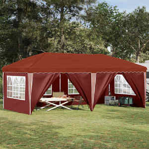 vidaXL Cort de Petrecere Pop-up 575 x 288 x 245 cm Terracota imagine
