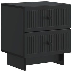 vidaXL Dulap de noapte Negru 43 x 34, 5 x 47, 5 cm Lemn prelucrat imagine