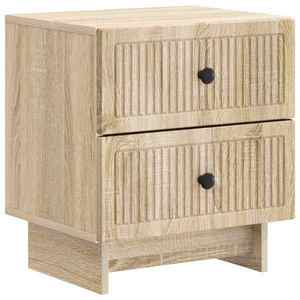 vidaXL Dulap de noapte cu sertar Stejar Sonoma 43 x 34, 5 x 47, 5 cm imagine