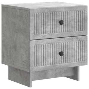 vidaXL Dulap de noapte Gri Beton 43 x 34, 5 x 47, 5 cm Lemn prelucrat imagine