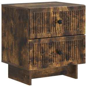 vidaXL Dulap de noapte cu sertar Stejar fumuriu 43 x 34, 5 x 47, 5 cm imagine