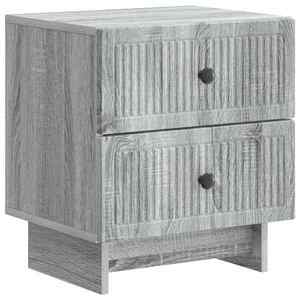 vidaXL Dulap de noapte Sonoma gri 43 x 34, 5 x 47, 5 cm Lemn prelucrat imagine