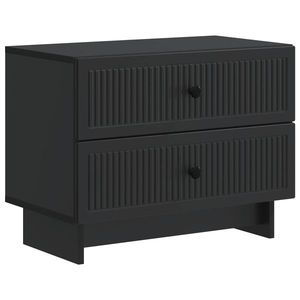 vidaXL Dulap de noapte Negru 62 x 34, 5 x 47, 5 cm Lemn prelucrat imagine