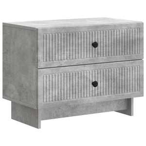 vidaXL Dulap de noapte Gri Beton 62 x 34, 5 x 47, 5 cm Lemn prelucrat imagine