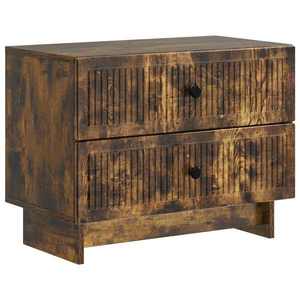 vidaXL Dulap de noapte cu sertar Stejar fumuriu 62 x 34, 5 x 47, 5 cm imagine
