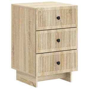 vidaXL Dulap de noapte Stejar Sonoma 43 x 41 x 66, 5 cm Lemn prelucrat imagine