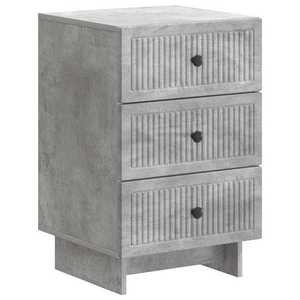 vidaXL Dulap de noapte Gri Beton 43 x 41 x 66, 5 cm Lemn prelucrat imagine