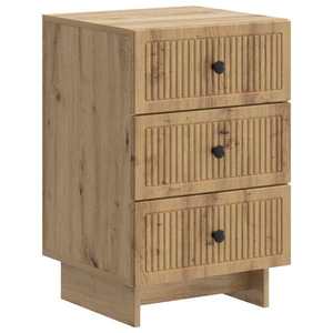 vidaXL Dulap de noapte cu sertar Stejar Artizanal 43 x 41 x 66, 5 cm imagine
