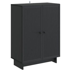 vidaXL Bufet Negru 66 x 34, 5 x 90 cm Lemn prelucrat imagine