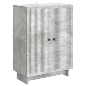 vidaXL Bufet Gri Beton 66 x 34, 5 x 90 cm Lemn prelucrat imagine