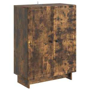 vidaXL Bufet Stejar fumuriu 66 x 34, 5 x 90 cm Lemn prelucrat imagine