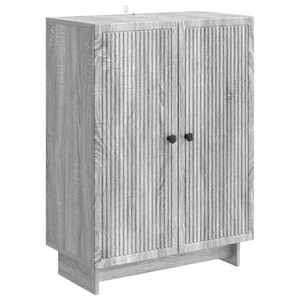 vidaXL Bufet Sonoma gri 66 x 34, 5 x 90 cm Lemn prelucrat imagine