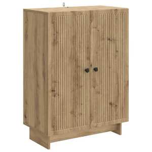 vidaXL Bufet Stejar Artizanal 66 x 34, 5 x 90 cm Lemn prelucrat imagine