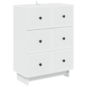 vidaXL Dulap cu sertare Alb 66 x 34, 5 x 90 cm Lemn prelucrat imagine