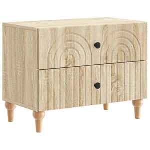 vidaXL Dulap de noapte Stejar Sonoma 62 x 34, 5 x 48 cm Lemn prelucrat imagine