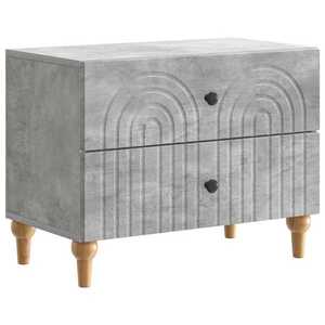 vidaXL Dulap de noapte Gri Beton 62 x 34, 5 x 48 cm Lemn prelucrat imagine
