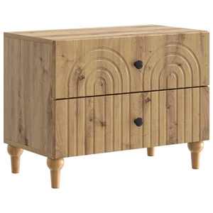 vidaXL Dulap de noapte cu sertar Stejar Artizanal 62 x 34, 5 x 48 cm imagine