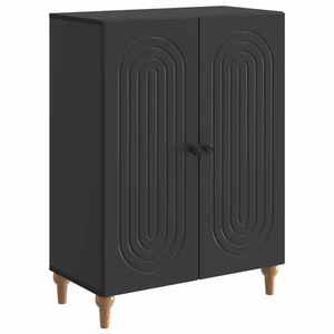 vidaXL Bufet Negru 66 x 34, 5 x 90 cm Lemn prelucrat imagine