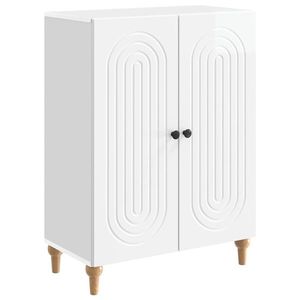 vidaXL Bufet Alb foarte lucios 66 x 34, 5 x 90 cm Lemn prelucrat imagine