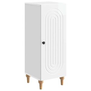 vidaXL Bufet Alb foarte lucios 33 x 34, 5 x 90 cm Lemn prelucrat imagine