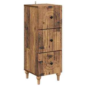 vidaXL Dulap cu sertare Lemn vechi 33 x 34, 5 x 90 cm Lemn prelucrat imagine