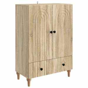 vidaXL Bufet cu sertar Stejar Sonoma 66 x 34, 5 x 95 cm Lemn prelucrat imagine