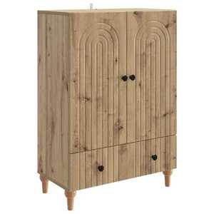 vidaXL Bufet Stejar Artizanal 66 x 34, 5 x 95 cm Lemn prelucrat imagine
