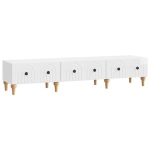 vidaXL Cabinet TV Alb foarte lucios 147 x 34, 5 x 30 cm Lemn prelucrat imagine