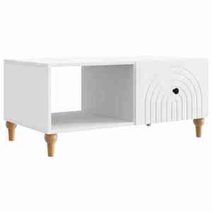 vidaXL Masă de cafea Alb 90 x 50 x 40 cm Lemn prelucrat imagine