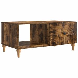 vidaXL Masă de cafea Stejar fumuriu 90 x 50 x 40 cm Lemn prelucrat imagine