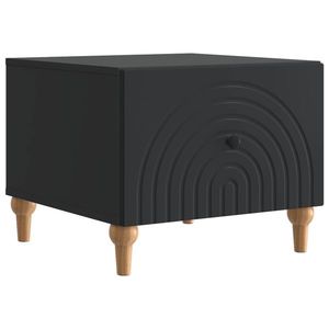 vidaXL Masă de cafea cu sertar Negru 49 x 50 x 40 cm Lemn prelucrat imagine