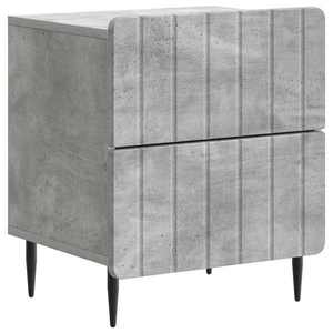 vidaXL Dulap de noapte Gri Beton 43 x 34, 5 x 49, 5 cm Lemn prelucrat imagine