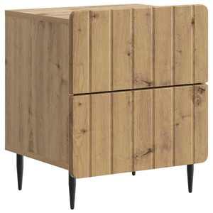 vidaXL Dulap de noapte cu sertar Stejar Artizanal 43 x 34, 5 x 49, 5 cm imagine