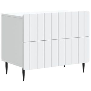 vidaXL Dulap de noapte Alb 62 x 34, 5 x 49, 5 cm Lemn prelucrat imagine