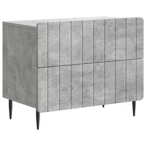 vidaXL Dulap de noapte Gri Beton 62 x 34, 5 x 49, 5 cm Lemn prelucrat imagine