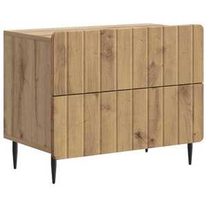 vidaXL Dulap de noapte cu sertar Stejar Artizanal 62 x 34, 5 x 49, 5 cm imagine