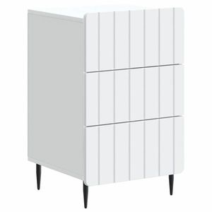 vidaXL Dulap de noapte cu sertar Alb 43x 41 x 68 cm Lemn prelucrat imagine