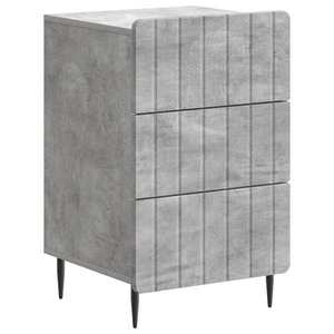 vidaXL Dulap de noapte Gri Beton 43x 41 x 68 cm Lemn prelucrat imagine