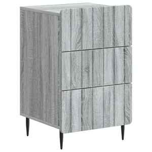 vidaXL Dulap de noapte Sonoma gri 43x 41 x 68 cm Lemn prelucrat imagine