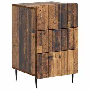 vidaXL Dulap de noapte Lemn vechi 43x 41 x 68 cm Lemn prelucrat imagine