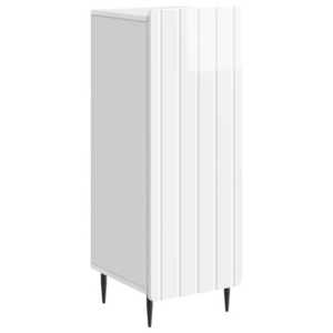 vidaXL Bufet Alb foarte lucios 34, 5 x 33 x 92 cm Lemn prelucrat imagine