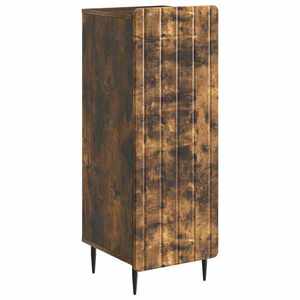 vidaXL Bufet Stejar fumuriu 34, 5 x 33 x 92 cm Lemn prelucrat imagine