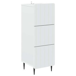 vidaXL Dulap cu sertare Alb 33 x 34, 5 x 92 cm Lemn prelucrat imagine