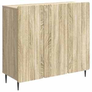 vidaXL Bufet Stejar Sonoma 89 x 34, 5 x 82 cm Lemn prelucrat imagine