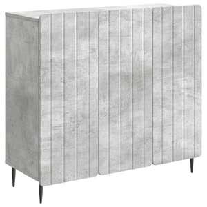 vidaXL Bufet Gri Beton 89 x 34, 5 x 82 cm Lemn prelucrat imagine