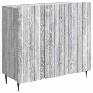 vidaXL Bufet Sonoma gri 89 x 34, 5 x 82 cm Lemn prelucrat imagine