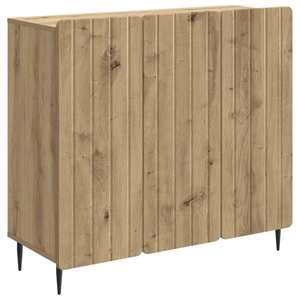 vidaXL Bufet Stejar Artizanal 89 x 34, 5 x 82 cm Lemn prelucrat imagine