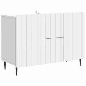 vidaXL Bufet cu sertar Alb 89 x 34, 5 x 62 cm Lemn prelucrat imagine